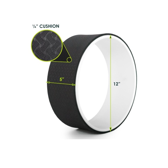 ProsourceFit Yoga Wheel Prop 12”. Black/White. Excellent condition. - Picture 7 of 7